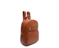 Mochila Média Multi Bolsos Marrom