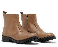 Bota Tratorada Couro Marrom