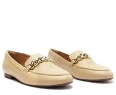 Mocassim Corrente Minimal Bege