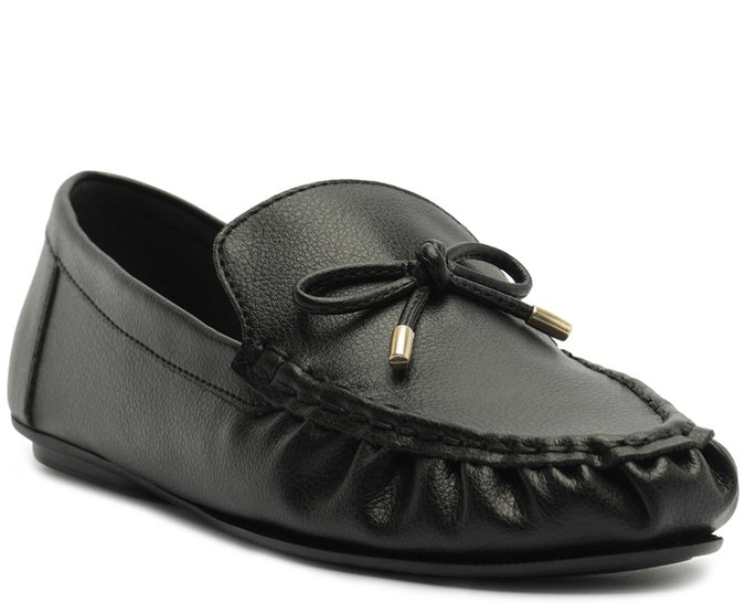 Mocassim Gardena Laço Preto