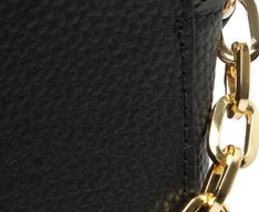 Bolsa Crossbody Média Preta Corrente