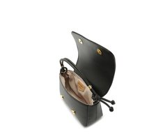 Bolsa Tiracolo Baguete Média Nó Preta