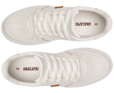 Tênis Detalhe Listra Lateral Branco E Dourado