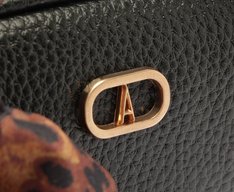 Bolsa Tote Média Lenço Preta