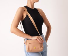 Bolsa Tiracolo Média Color Bege