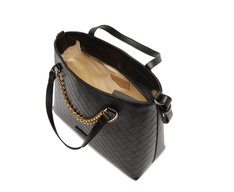 Bolsa Tote Média Corrente Preta