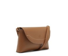 Bolsa Tiracolo Pequena Tampa Pop Marrom