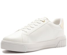 Tênis Strass Branco E Dourado