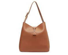 Bolsa Shopping Grande Hobo Pin A Marrom