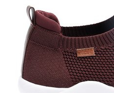 Tênis Slip On Streech Jogging Knit Roxo
