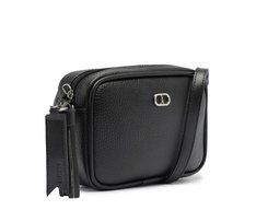 Bolsa Tiracolo Pequena Chaveiro Removível Preta