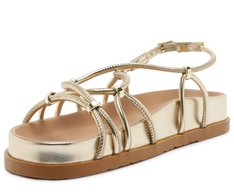 Papete Gladiadora Tachas Dourada