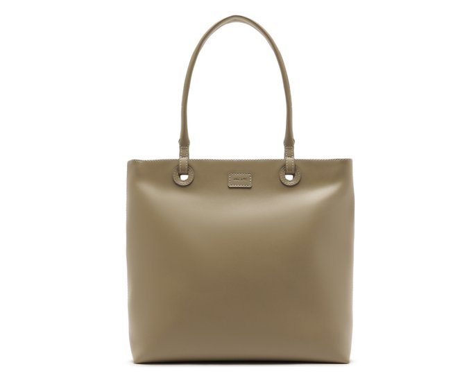 Bolsa Shopping Grande Soft Tan Cinza