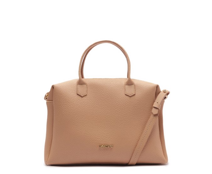 Bolsa Tote Média Arredondada Rosa