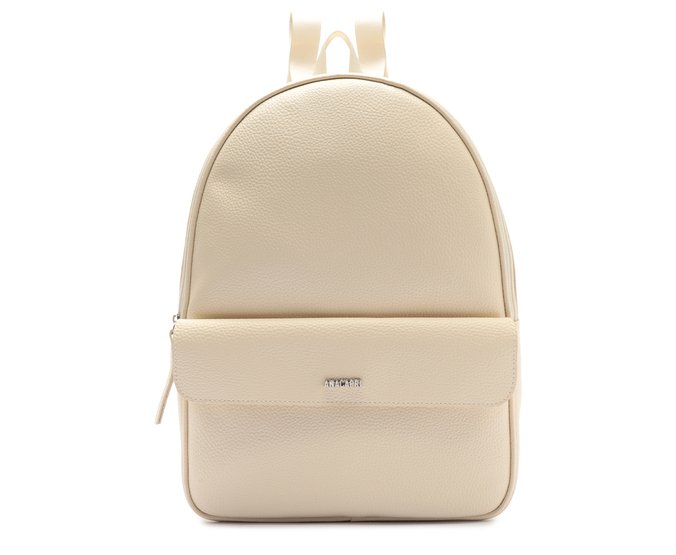 Mochila Grande Texturizada Branca