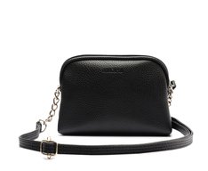 Bolsa Tiracolo Pequena Texturizada Preta