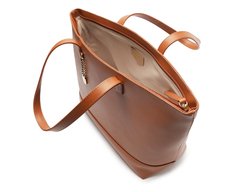 Bolsa Shopping Grande Lisa Chaveiro Marrom
