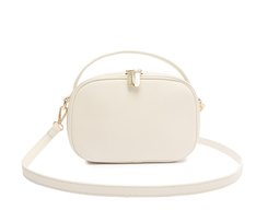 Bolsa Tiracolo Média Alça Redonda Branca