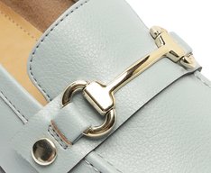 Mocassim Detalhe Removível Bridão E Pala Azul