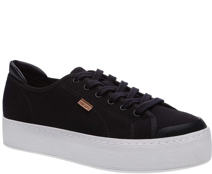 tenis flatform preto anacapri