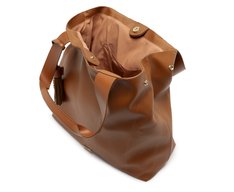 Bolsa Shopping Grande Pingente Marrom