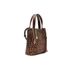 Bolsa Tote Média Madri Chaveiro Animal Print