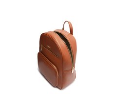 Mochila Média Multi Bolsos Marrom