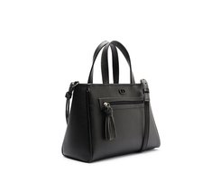 Bolsa Tote Média Bolso Frontal Barbicacho Preta