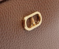 Bolsa Tiracolo Pequena Chaveiro Removível Marrom