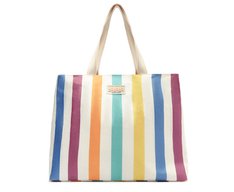 Bolsa Shopping Grande Listras Sundown Multicolor