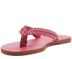 Rasteira Slim Trançada Rosa