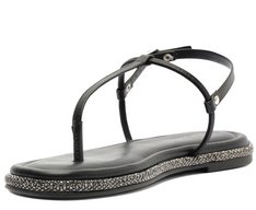 Rasteira Slim Sola Glam Preta