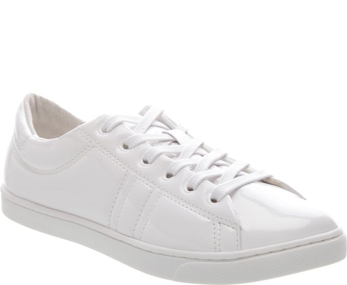 Tenis verniz branco store