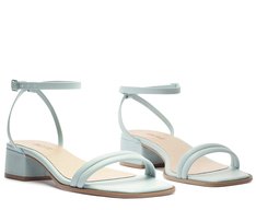 Sandália Salto Bloco Santorine Azul