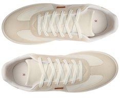 Tênis Pontilhado Lateral Branco Detalhe Dourado
