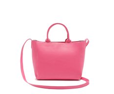 Bolsa Tote Média Texturizada Rosa