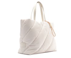 Bolsa Shopping Grande Fluffy Nylon Branca