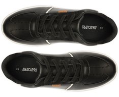 Tênis Detalhe Listra Lateral Preto E Branco
