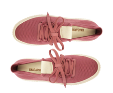 Tênis Knit Sola Alta New Alê Rosa