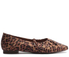 Sapatilha Stretch Laço Animal Print