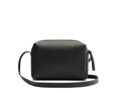 Bolsa Tiracolo Média Arredondada Preta