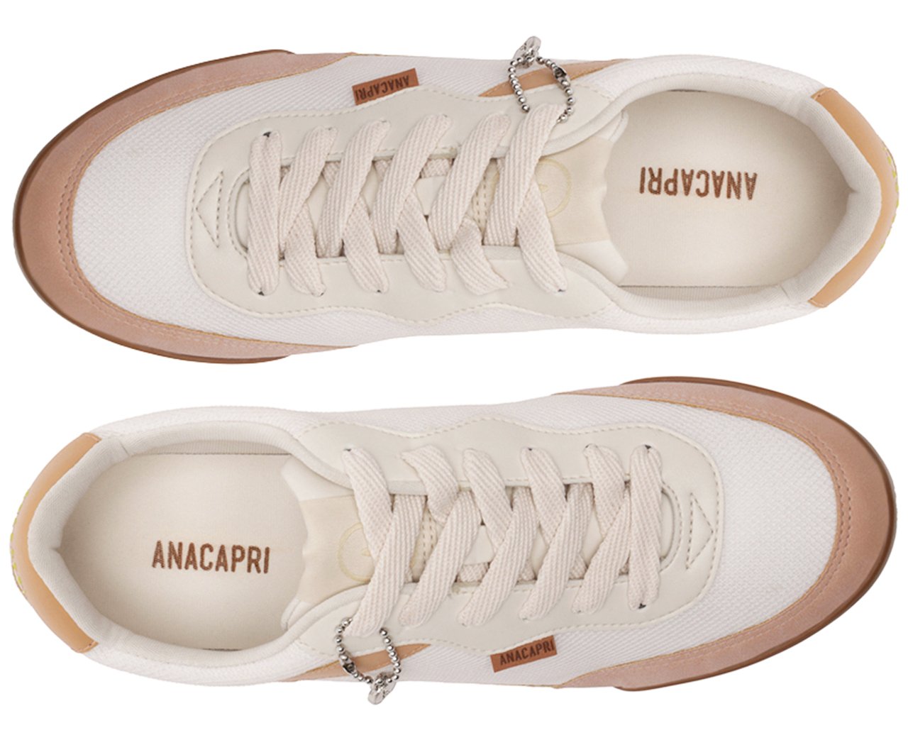 Tênis Lucy Multicolorido Bege | Anacapri