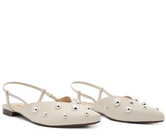 Sapatilha Slingback Maxi Tachas Branca