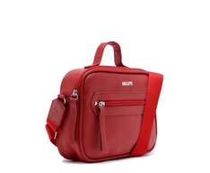 Bolsa Tiracolo Média Bolso Frontal Vermelha