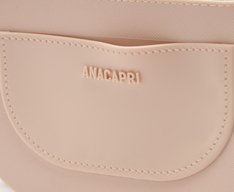 Bolsa Tiracolo Pequena Pingente Bege
