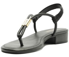 Sandália Slim Metal Comfy Salto Preta