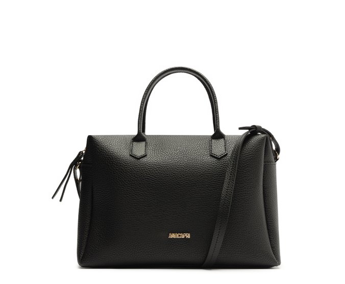 Bolsa Tote Média Arredondada Preta