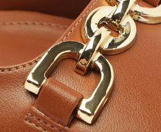 Sapatilha Slingback Bico Quadrado Bridão Marrom