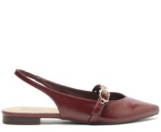 Sapatilha Slingback Tira Única Fivela Roxa