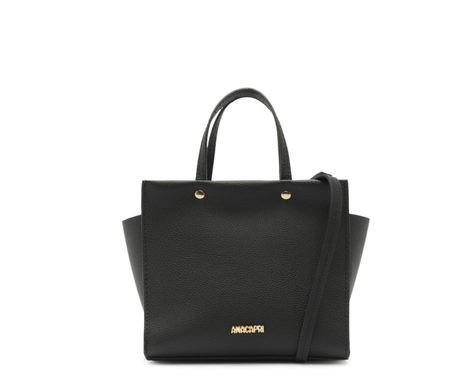 Bolsa Tote Média Croco Preta